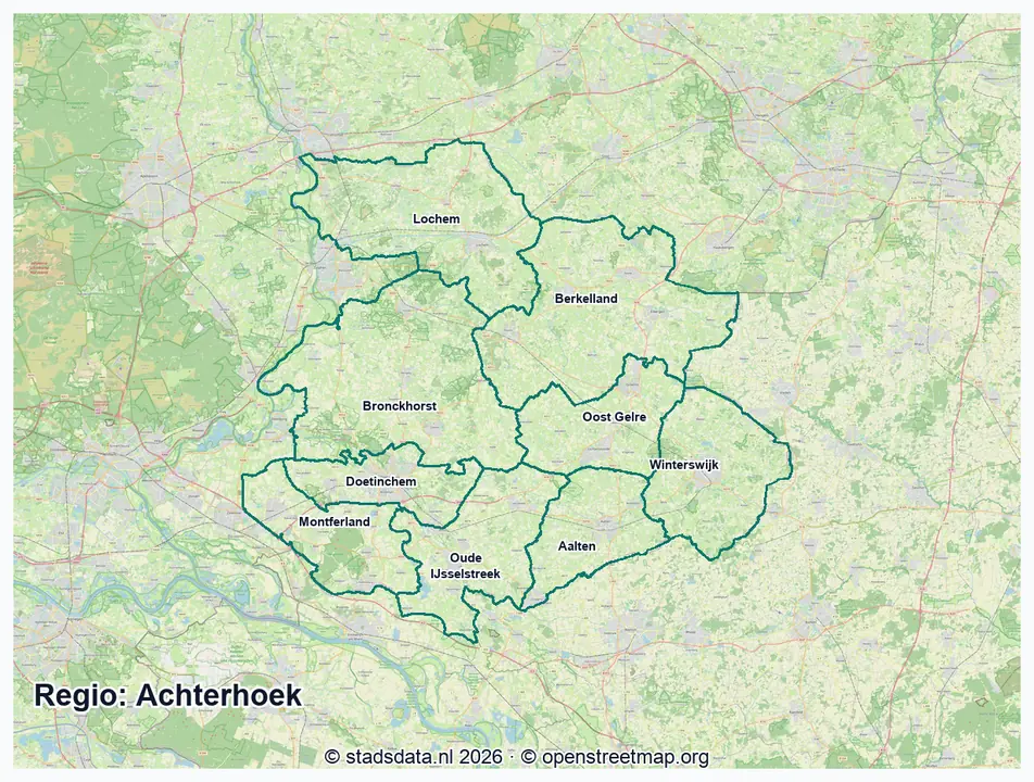 Kaart Achterhoek